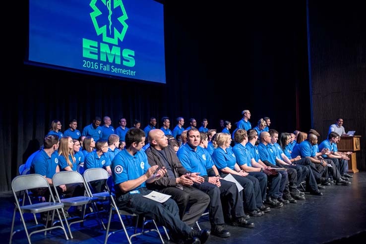 Students at EMT Graduation