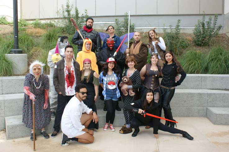 Students in costume