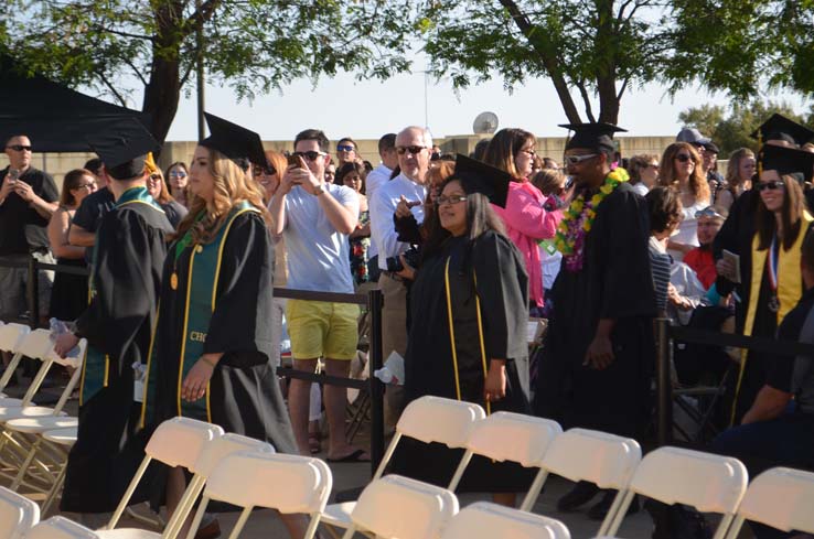 People celebrating commencement 2016