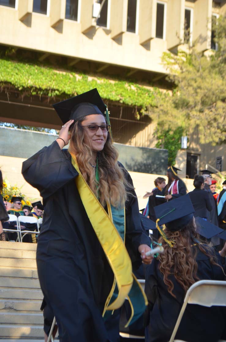 People celebrating commencement 2016