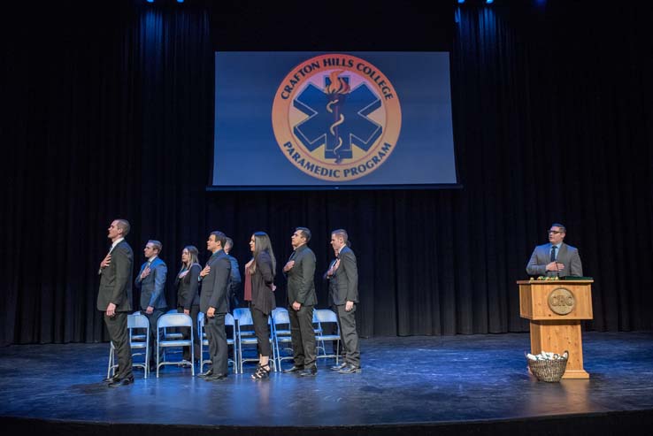 Students at Paramedic Graduation