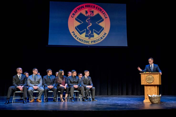 Students at Paramedic Graduation