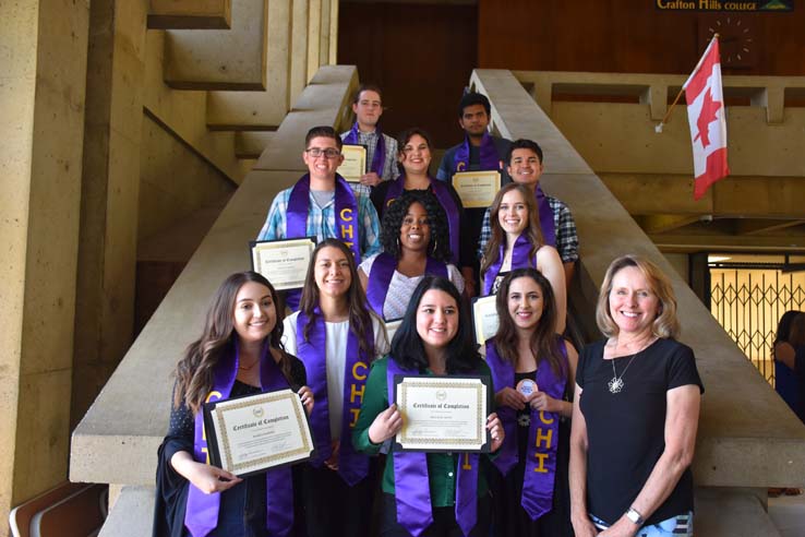 CHC Honors Institute graduates showcase their academic achievements.
