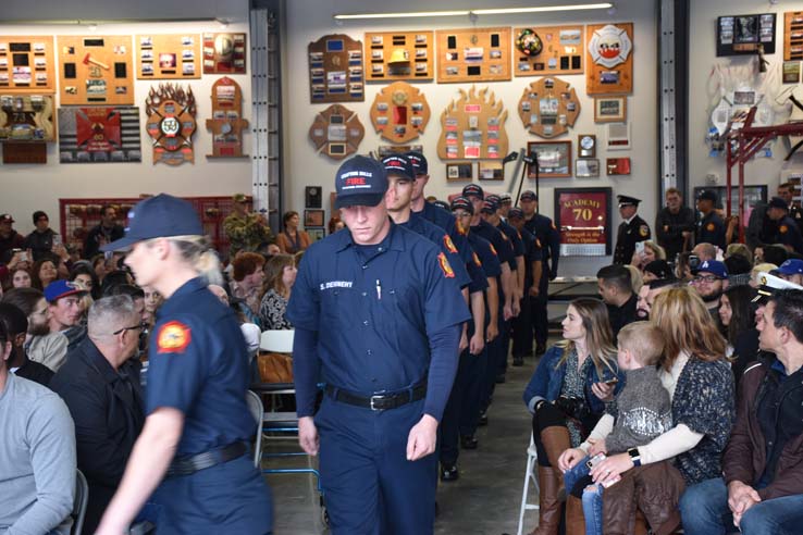 Cadets at the 101st Fire Academy Graduation