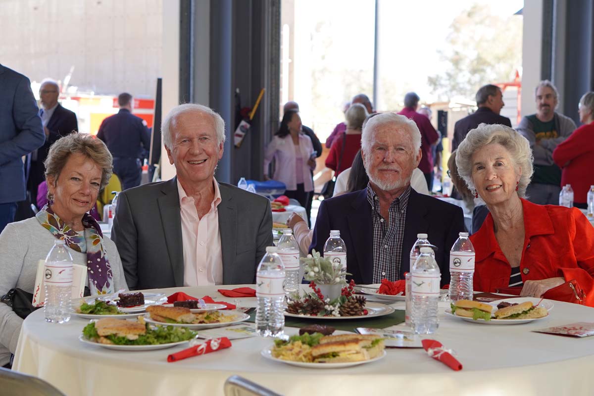People enjoying the Friends Annual Luncheon