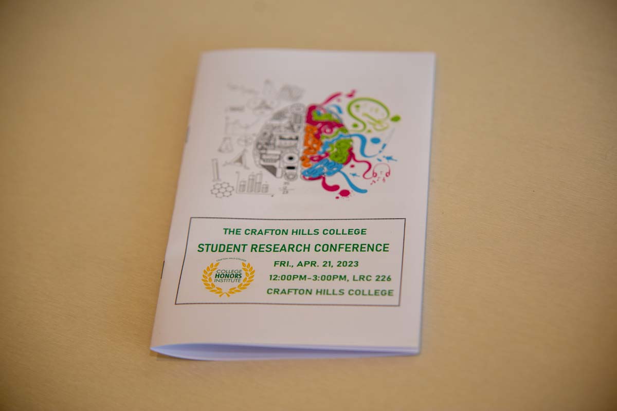 Students at research conference