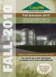 Cover of Fall 2010 Schedule of Classes