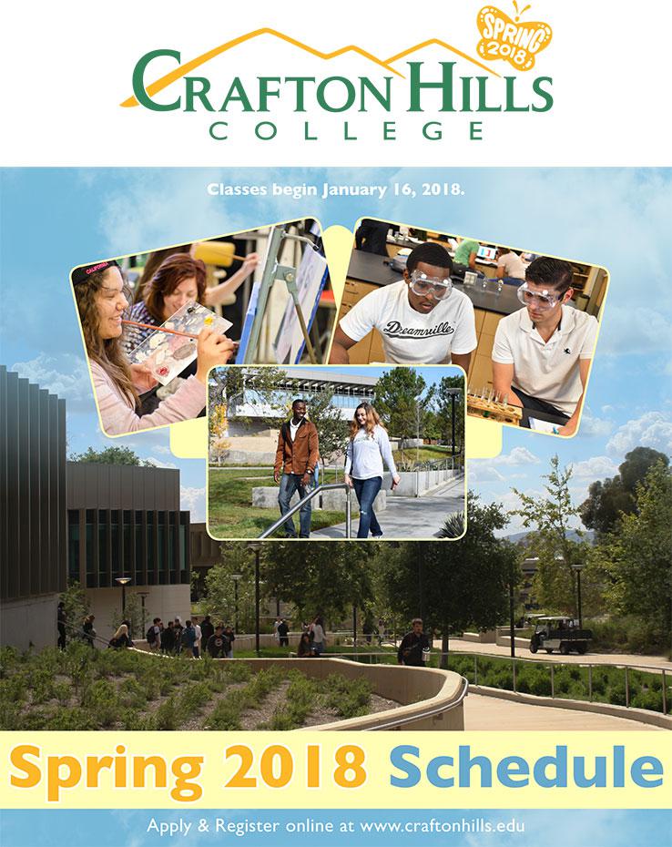 Crafton Hills Course Schedule Spring 2018