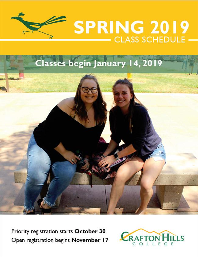 Crafton Hills Course Schedule Spring 2019