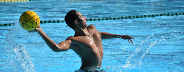 water polo player in water