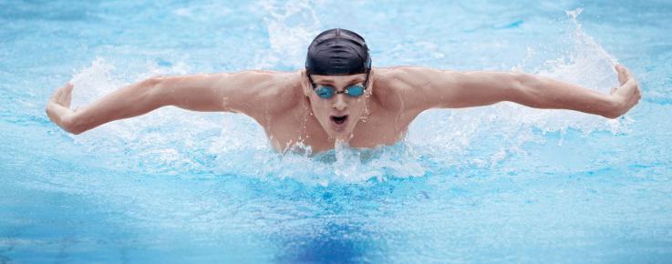 water polo player in water