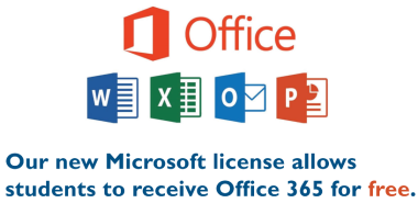 Office 365 apps for all CHC students