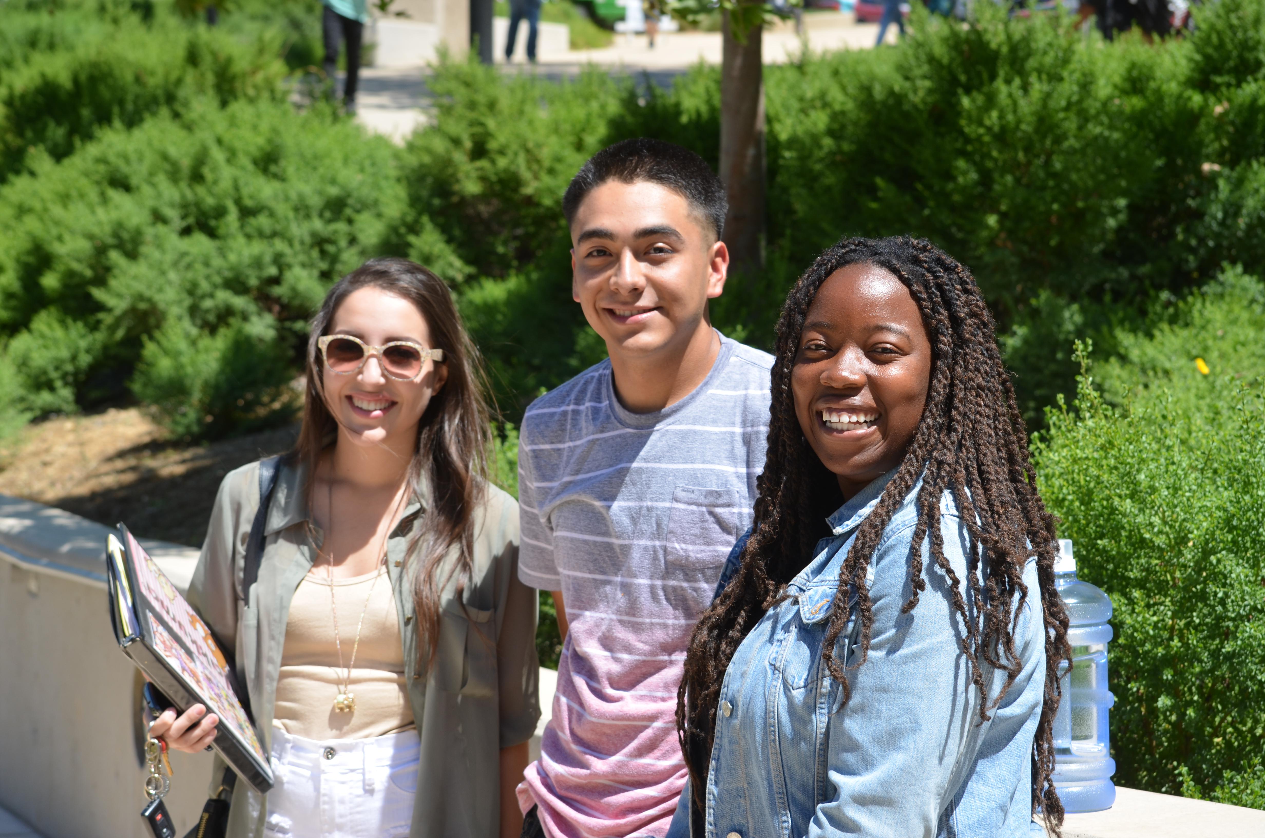 Three students