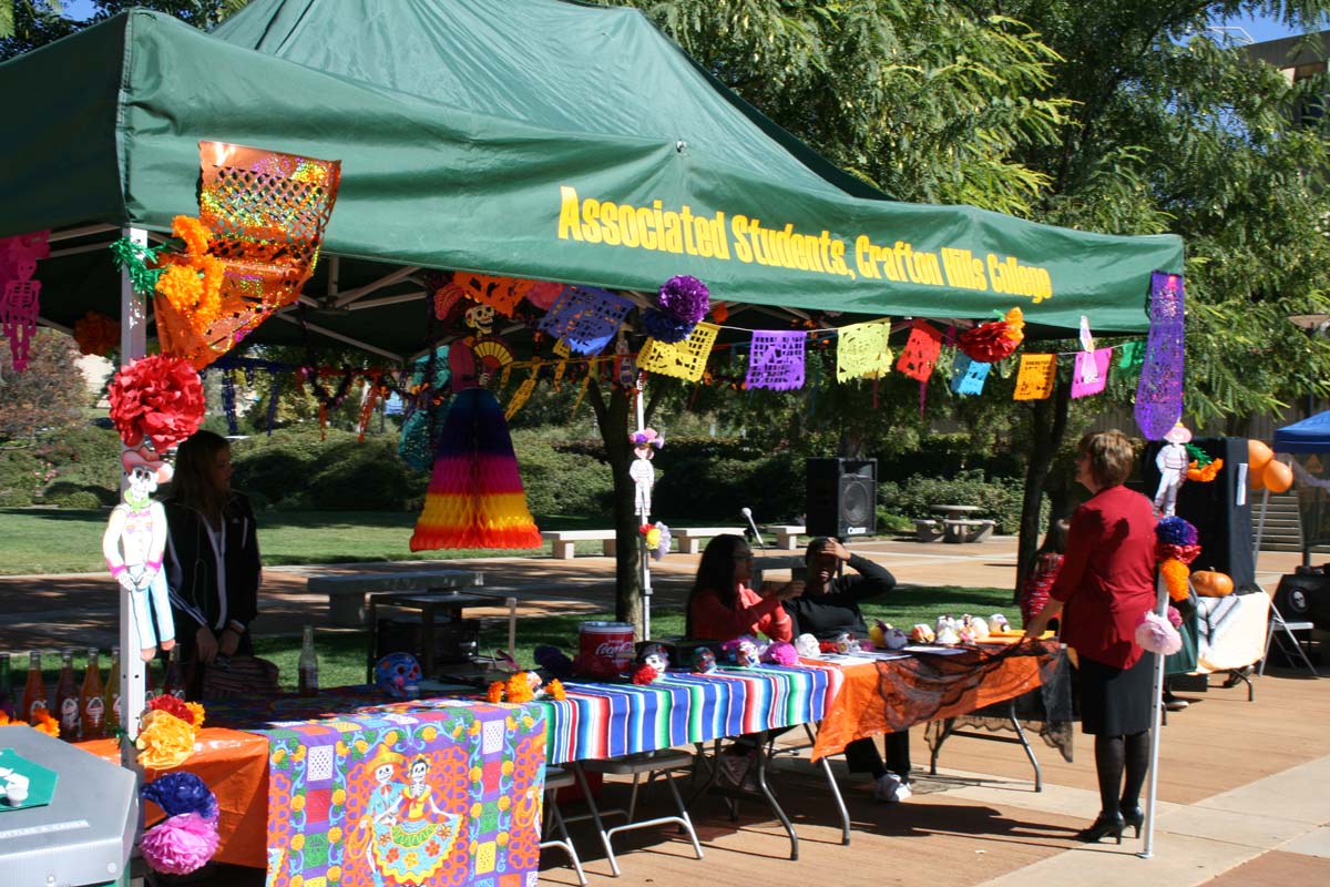 People enjoying Day of the Dead
