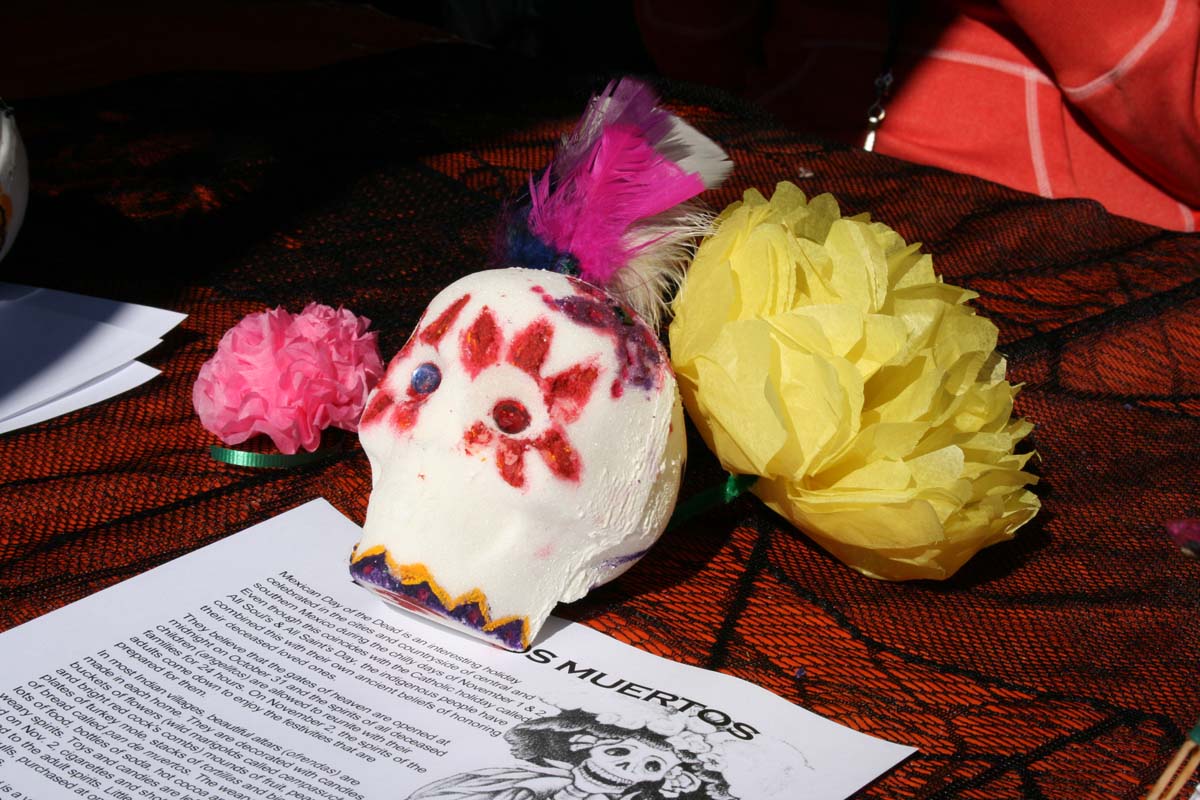 People enjoying Day of the Dead