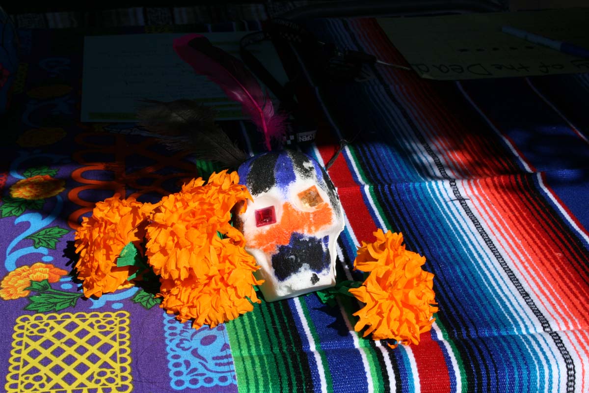 People enjoying Day of the Dead