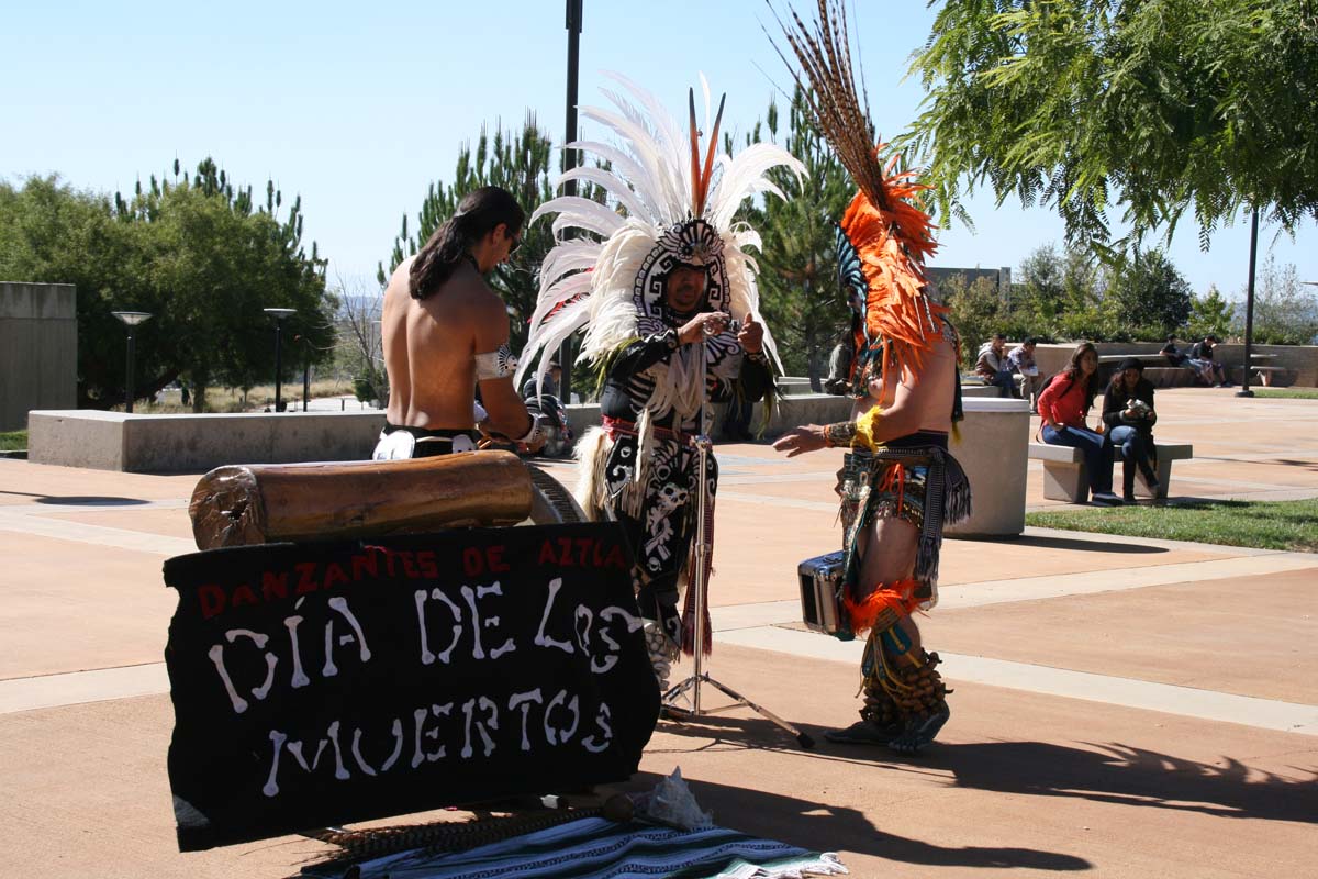People enjoying Day of the Dead