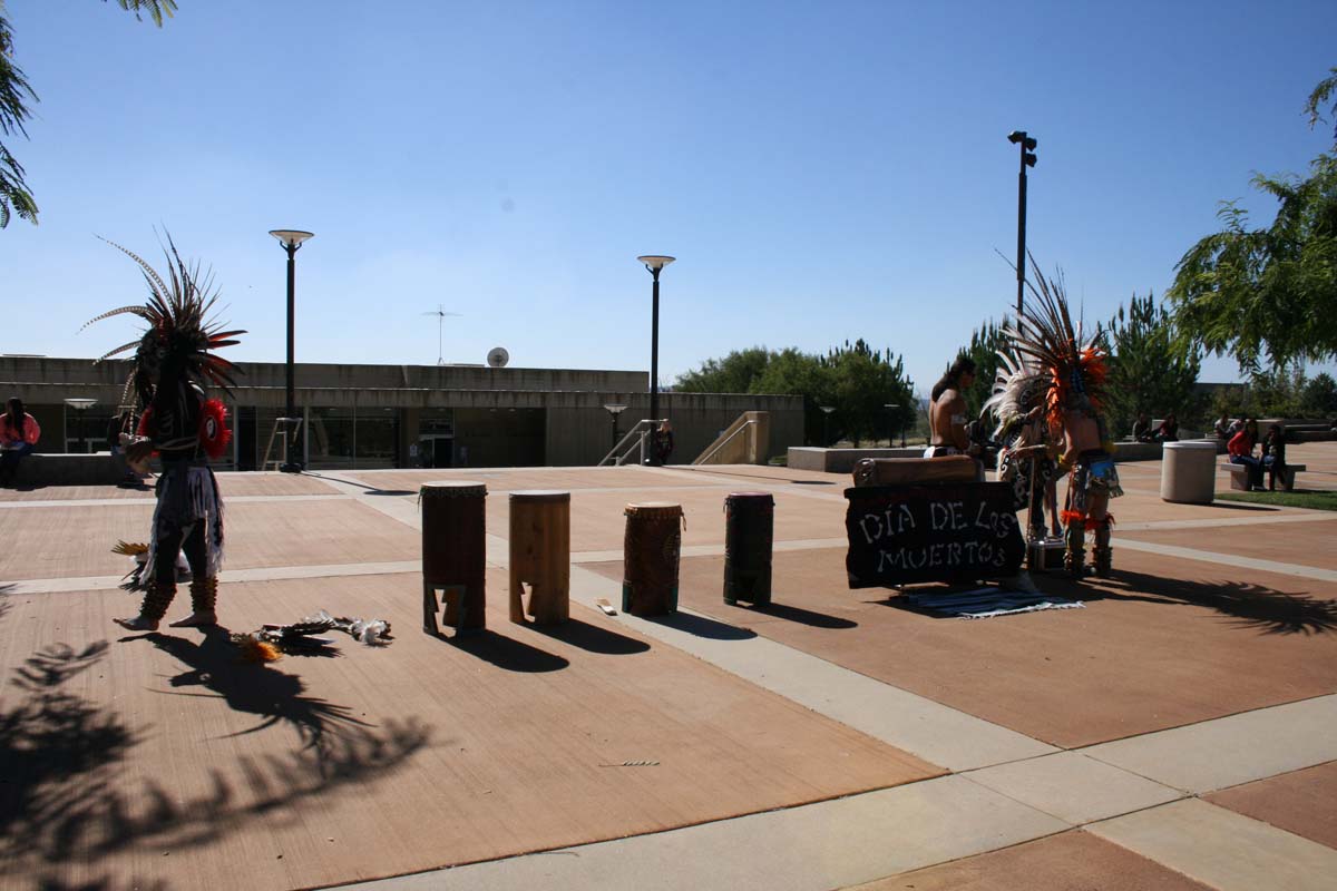 People enjoying Day of the Dead