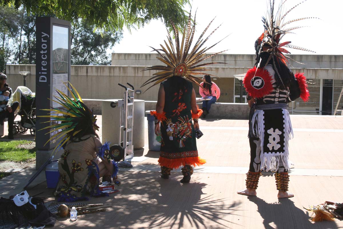 People enjoying Day of the Dead