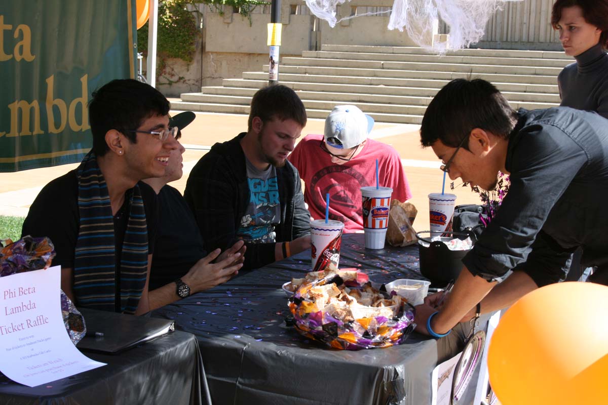 People enjoying Day of the Dead