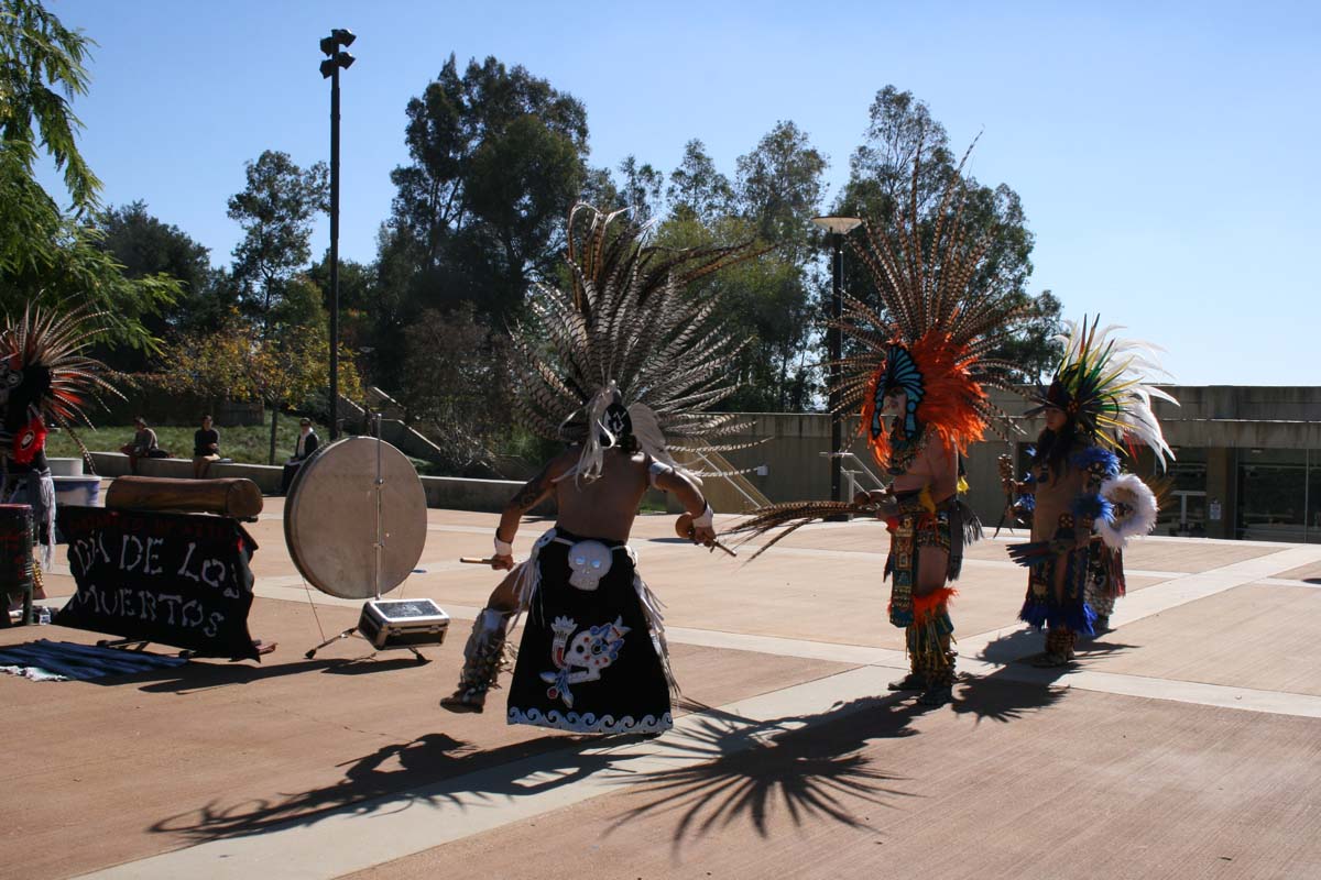 People enjoying Day of the Dead