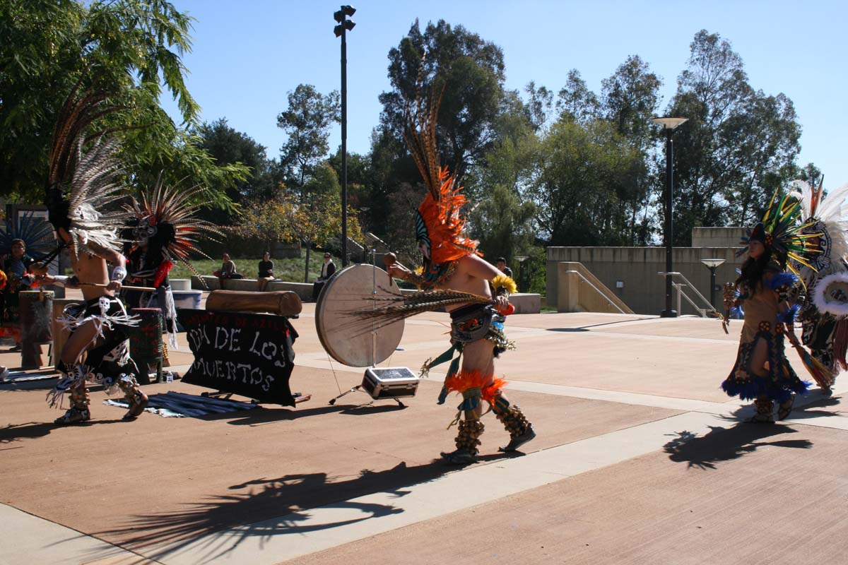 People enjoying Day of the Dead