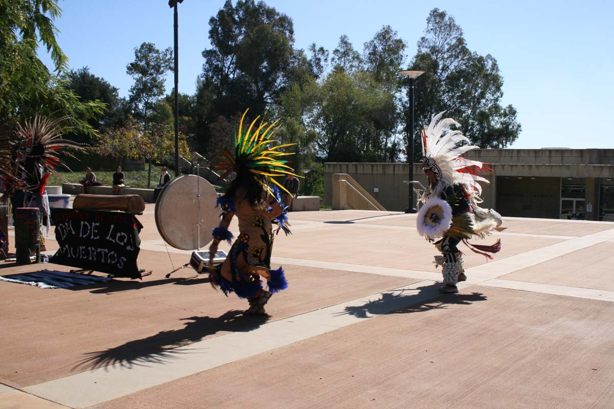 People enjoying Day of the Dead