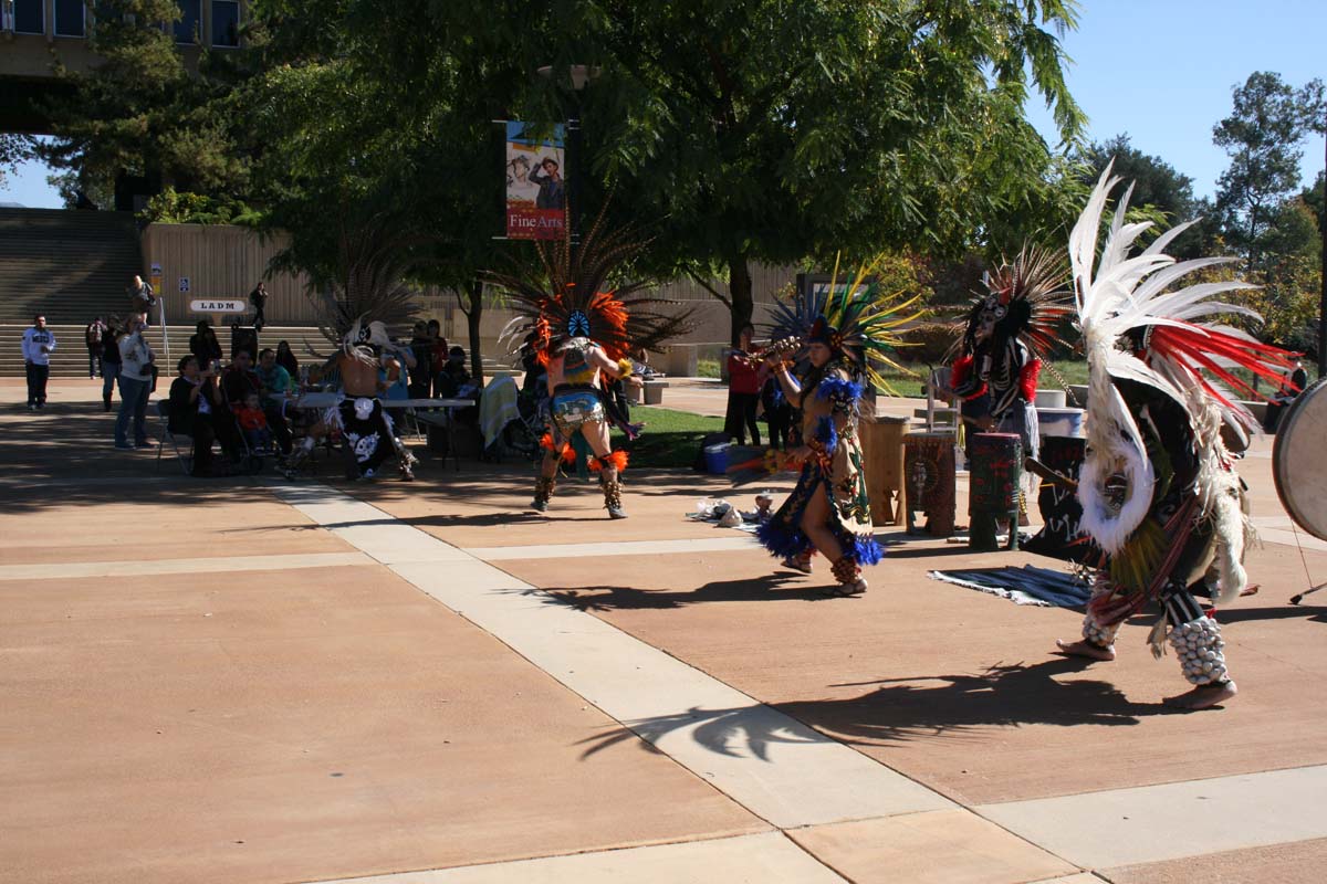 People enjoying Day of the Dead