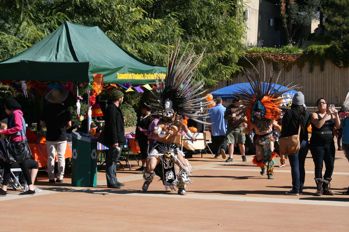People enjoying Day of the Dead
