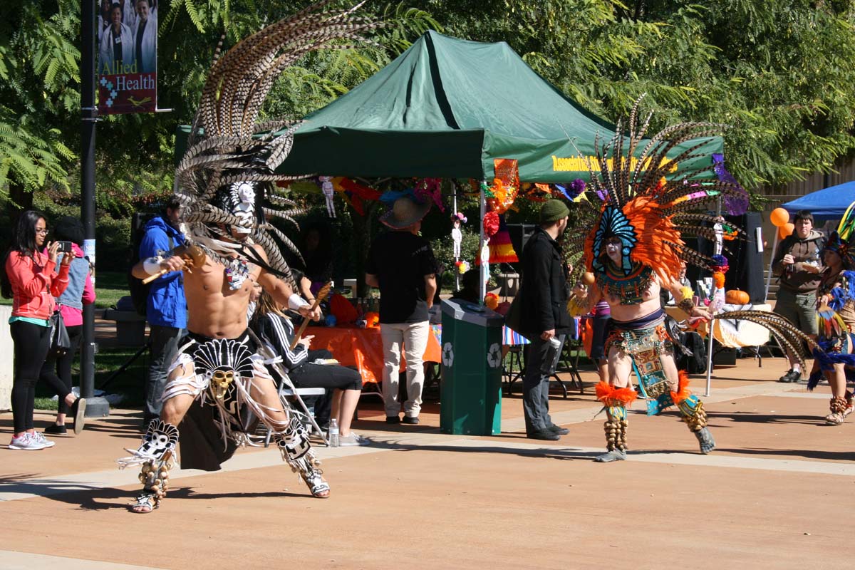 People enjoying Day of the Dead