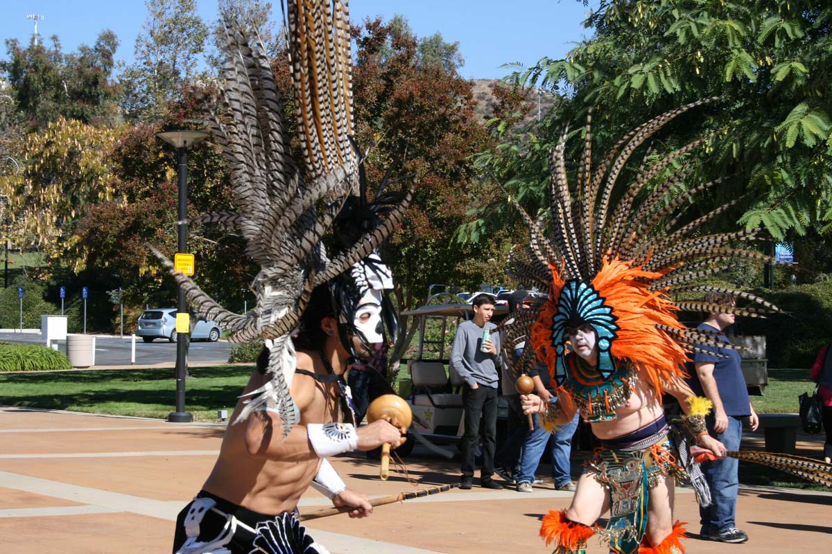 People enjoying Day of the Dead