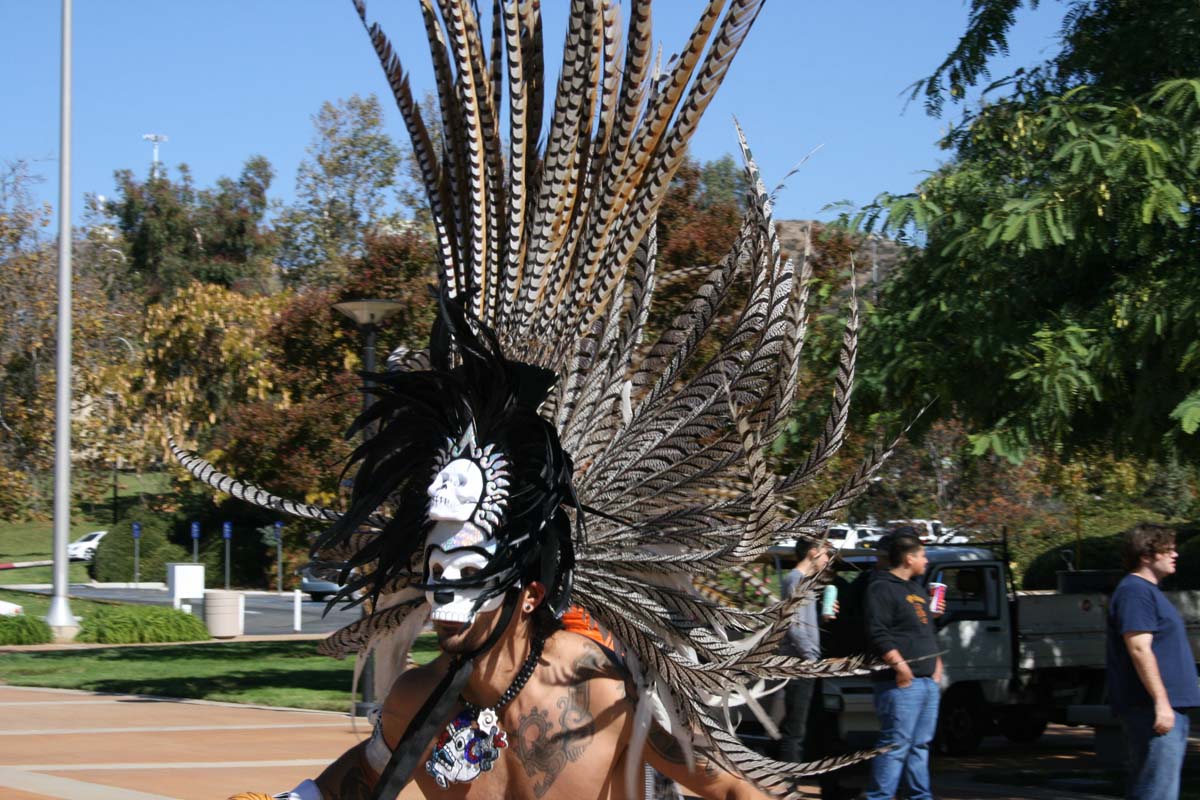 People enjoying Day of the Dead