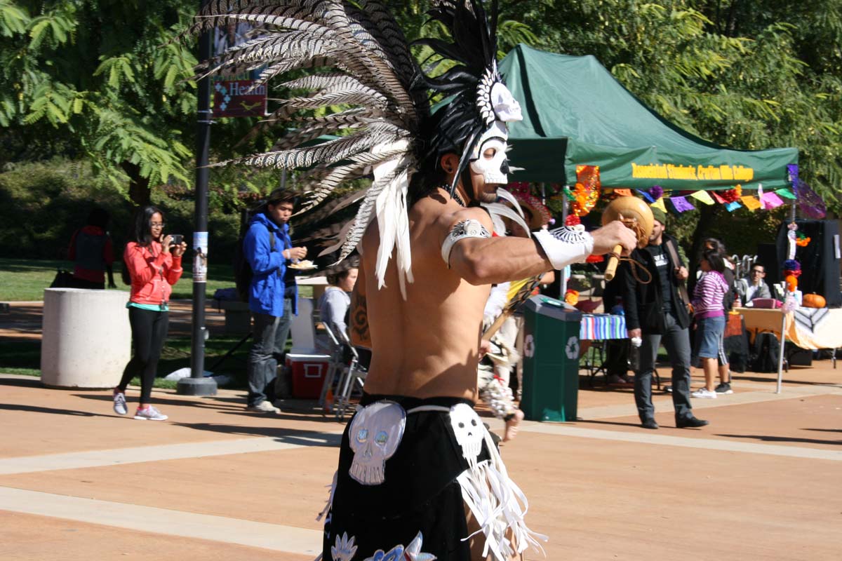 People enjoying Day of the Dead