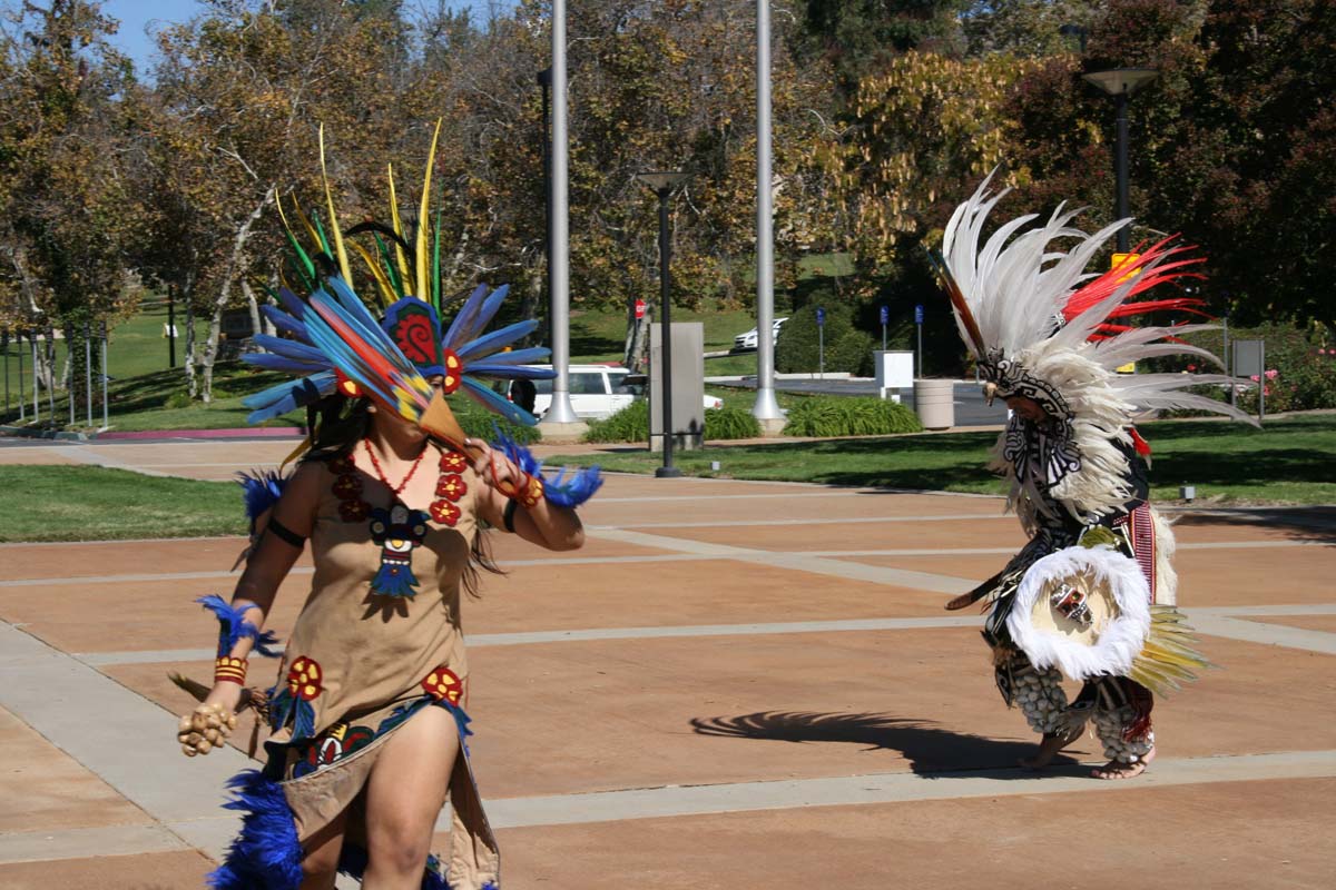 People enjoying Day of the Dead
