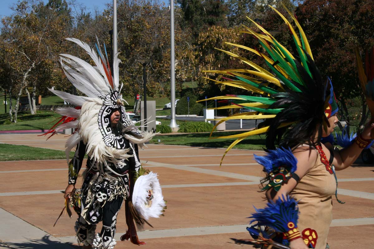 People enjoying Day of the Dead
