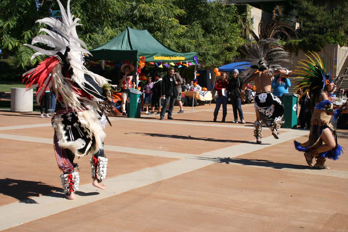 People enjoying Day of the Dead