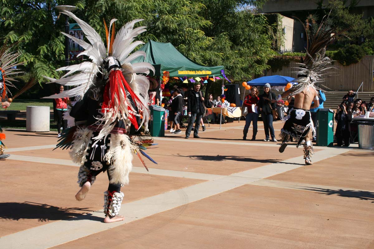 People enjoying Day of the Dead