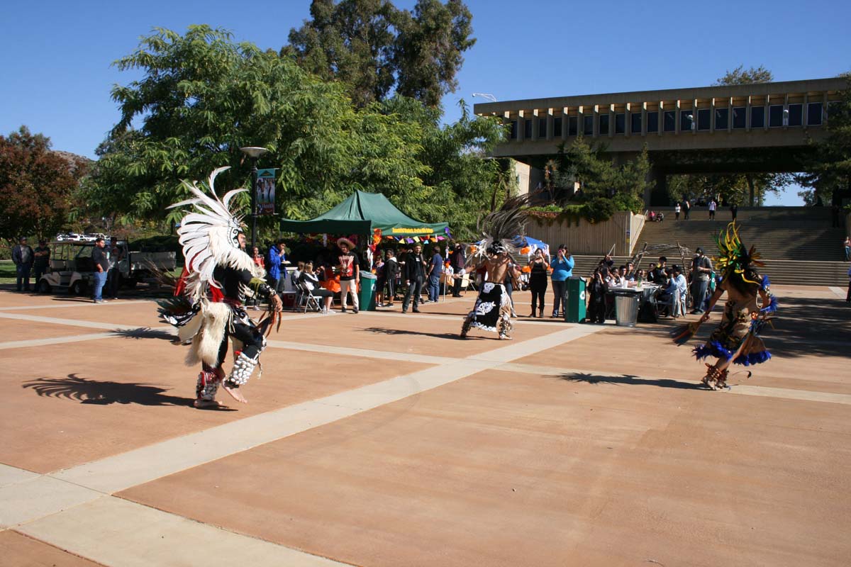 People enjoying Day of the Dead