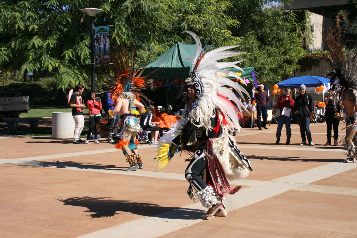 People enjoying Day of the Dead