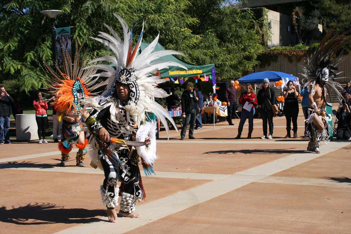 People enjoying Day of the Dead