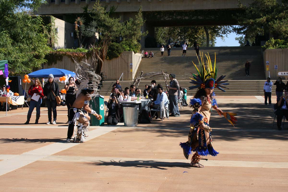People enjoying Day of the Dead