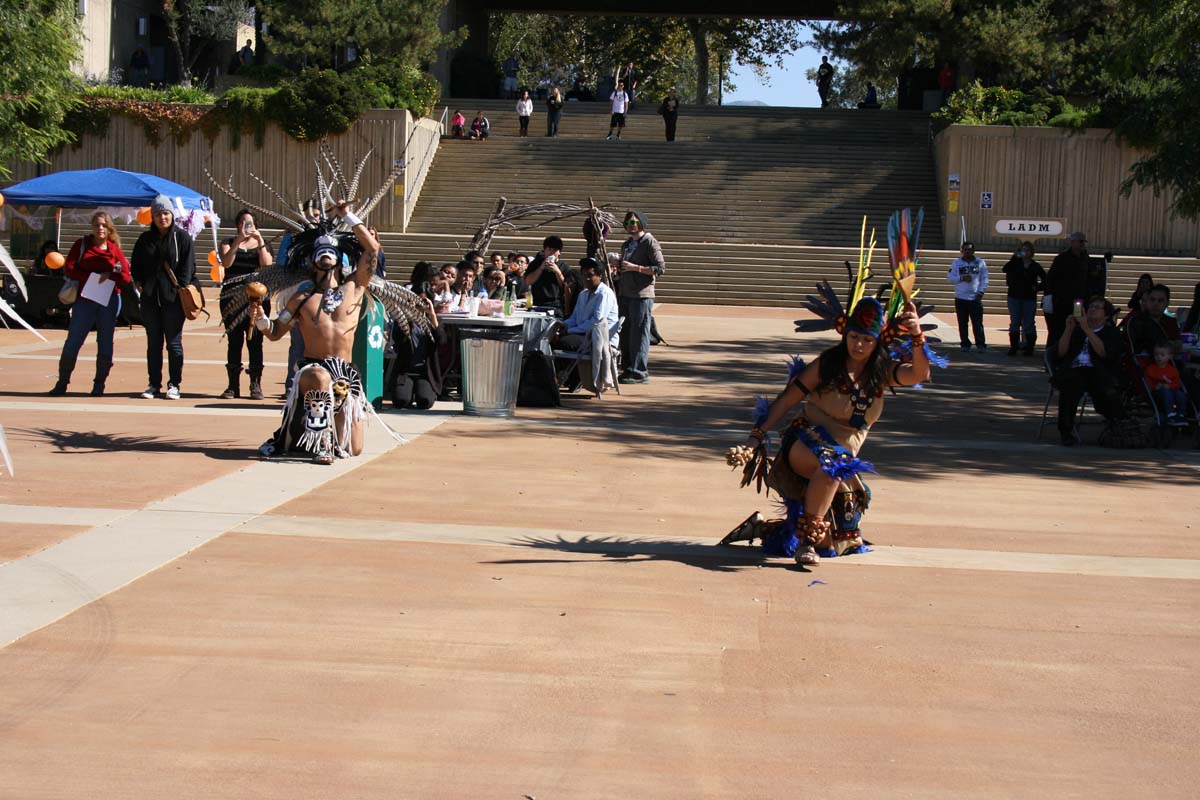 People enjoying Day of the Dead