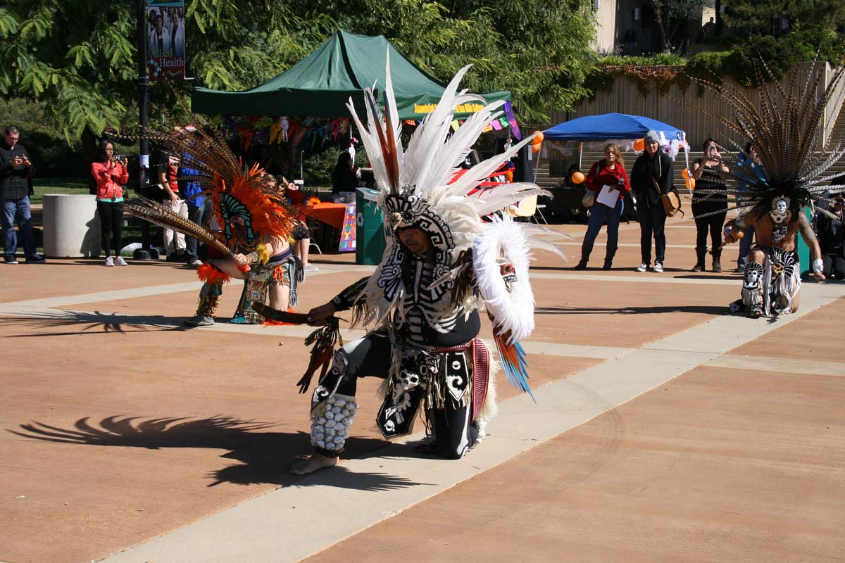 People enjoying Day of the Dead