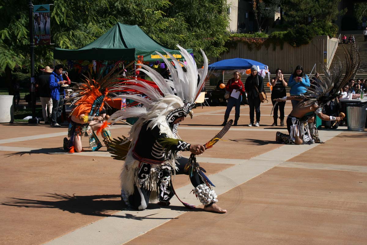 People enjoying Day of the Dead