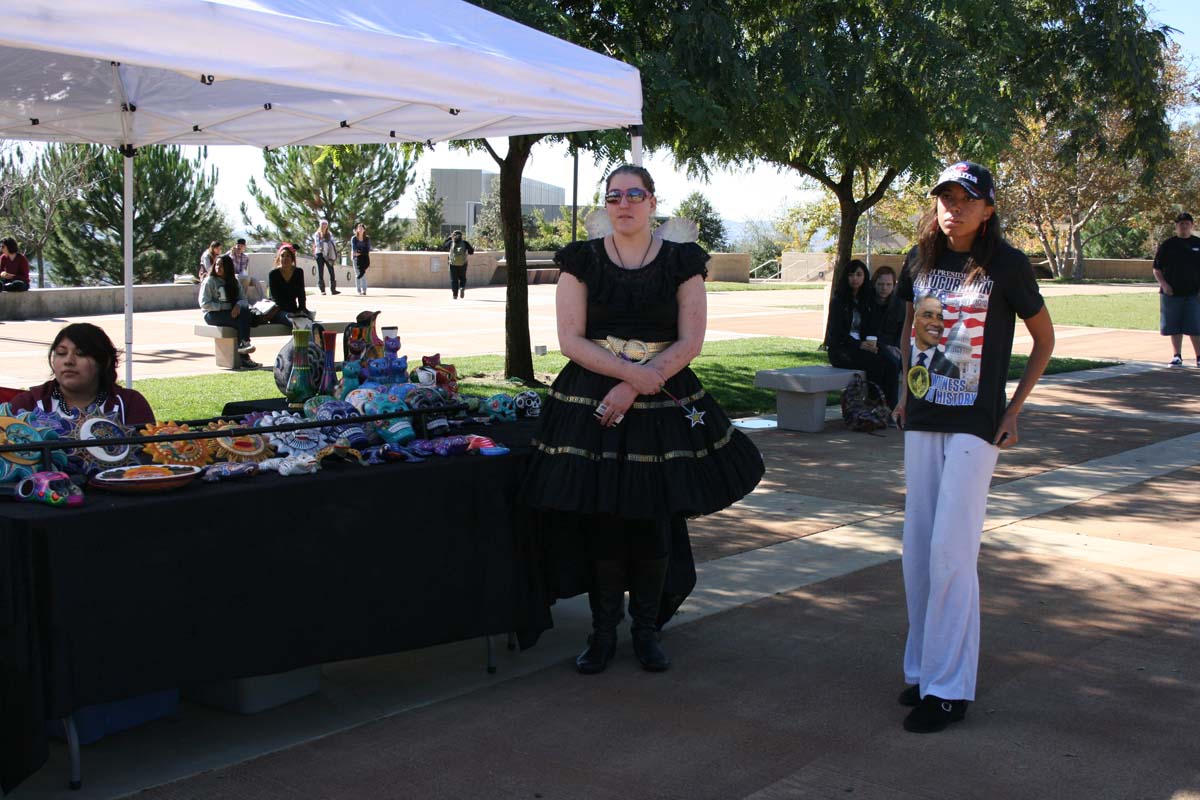 People enjoying Day of the Dead