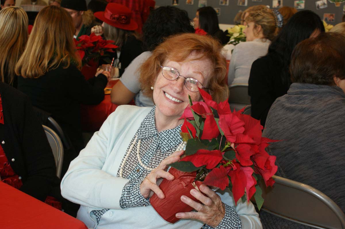 People enjoying the holiday party