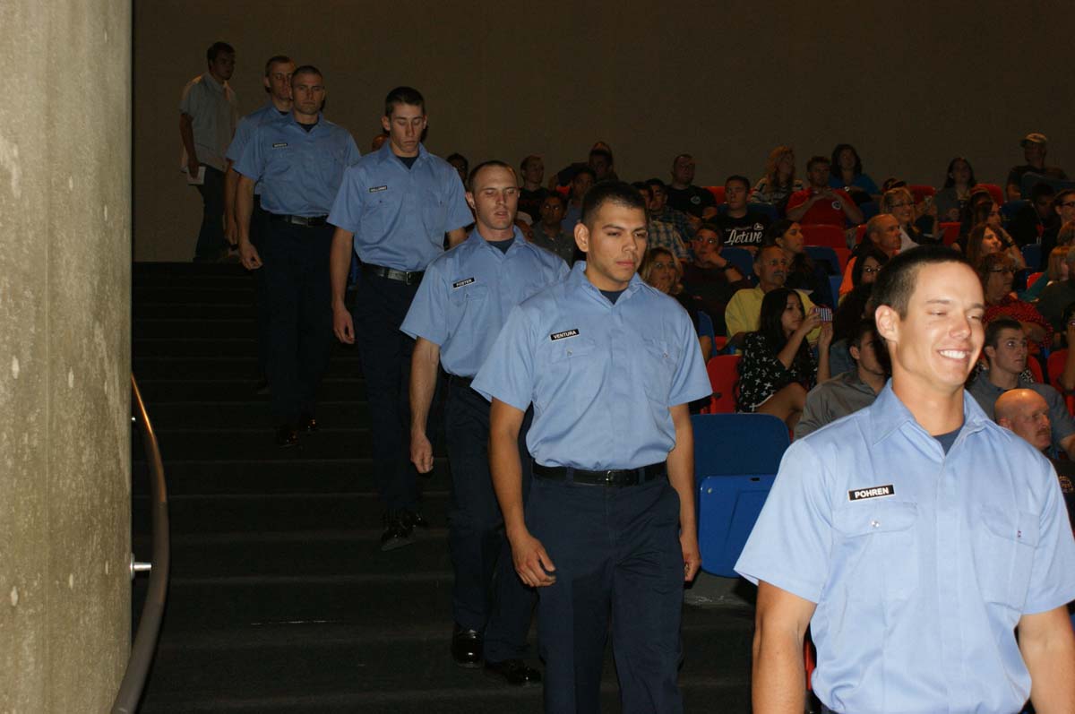 People at the Fire Academy Graduation
