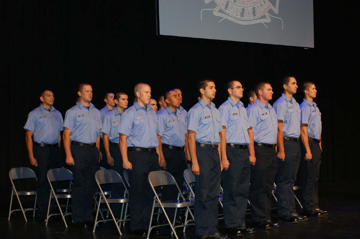 People at the Fire Academy Graduation