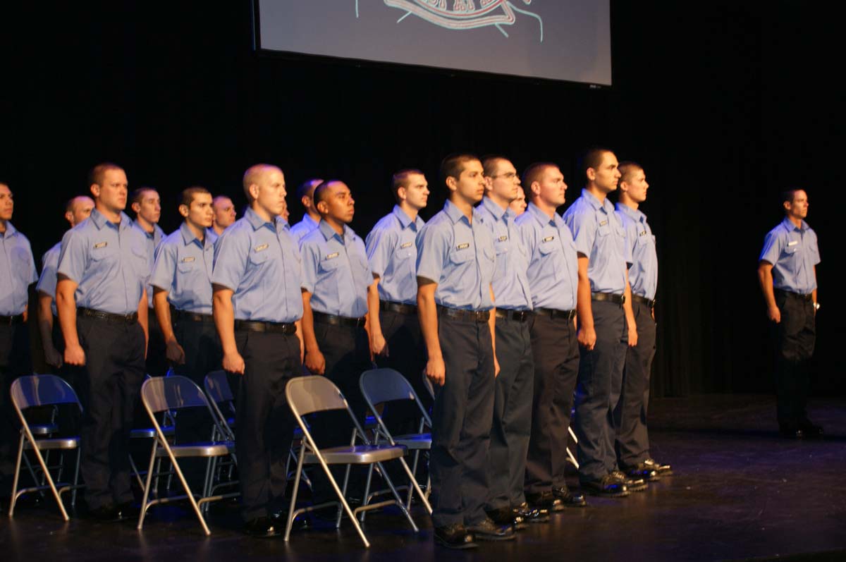People at the Fire Academy Graduation