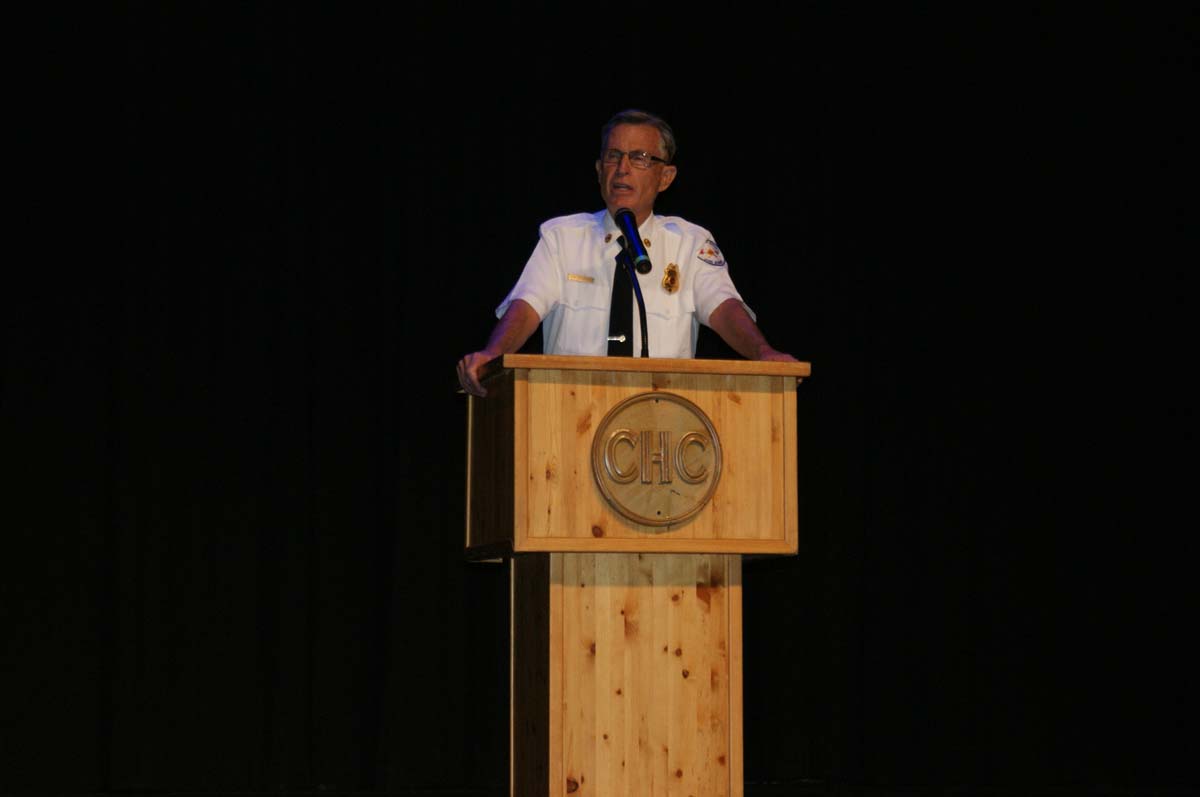People at the Fire Academy Graduation